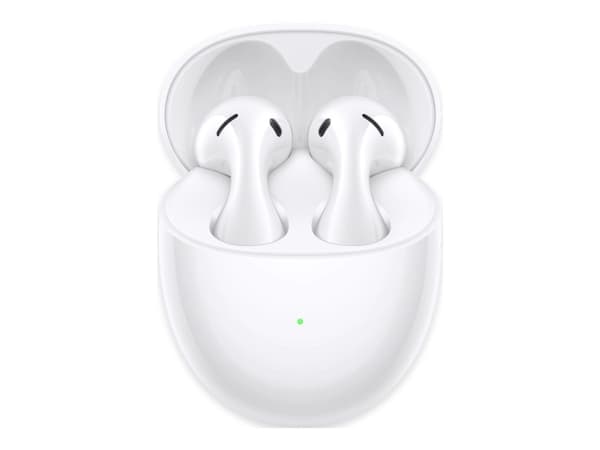 Huawei FreeBuds 5 - True wireless-hörlurar med mikrofon - inuti örat - Bluetooth - aktiv brusradering - keramikvit