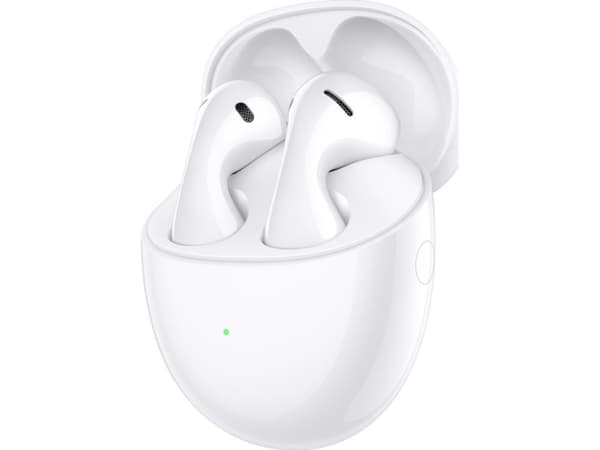 Huawei FreeBuds 5 - True wireless-hörlurar med mikrofon - inuti örat - Bluetooth - aktiv brusradering - keramikvit