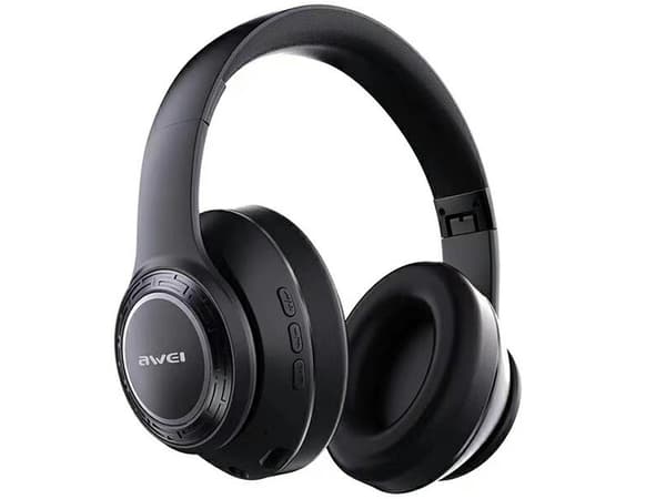 AWEI A300BL Bluetooth On-Ear Headphones Black