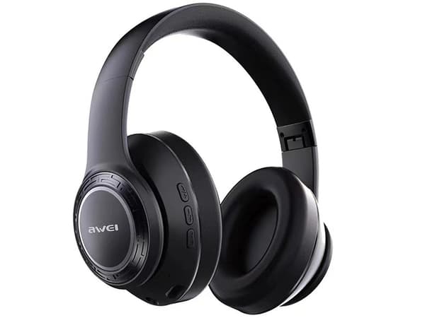 AWEI A300BL Bluetooth On-Ear Headphones Black