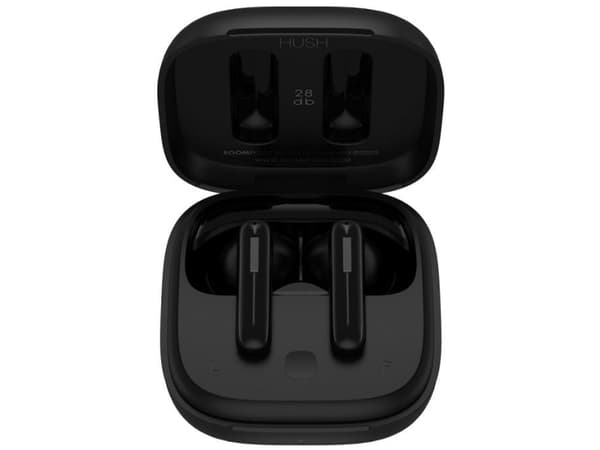 Boompods bassline HUSH ANC, True Wireless Stereo (TWS), Samtal/musik, Headset, Svart