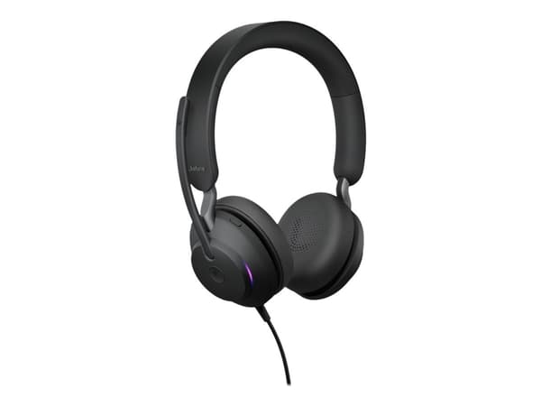 Jabra Evolve2 40 SE MS Stereo - Headset - på örat - kabelansluten - USB-C - ljudisolerande - Certifierad för Microsoft-teams