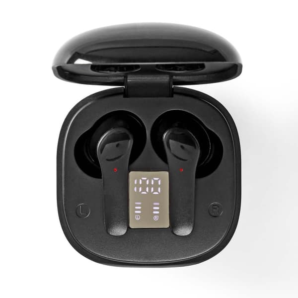 Nedis Fullt Trådløse hodetelefoner | Bluetooth® | Maksimal batteritid: 5 timer | Touch kontroll | Ladeboks | Innebygd mikrofon | Stemmestyring | Noise