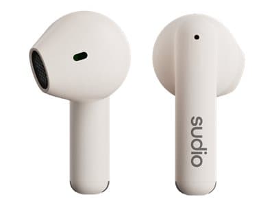 Sudio A1 - True wireless-hodetelefoner med mikrofon - ørepropp - Bluetooth - lydisolerende - snøhvitt