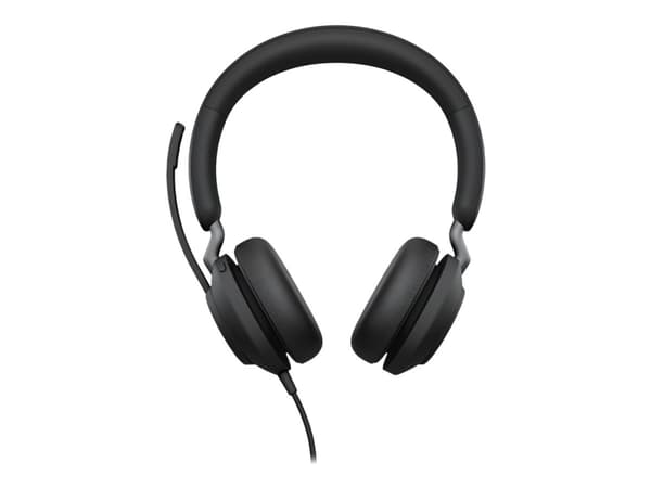 Jabra Evolve2 40, MS Stereo, Langallinen, Toimisto/puhelukeskus, 20 - 20000 Hz, 188 g, Kuulokkeet, Musta