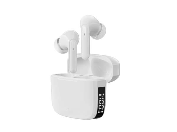 Denver TWE-61, True Wireless Stereo (TWS), Samtale/Musikk/Sport/Hverdag, Hodesett, Hvit
