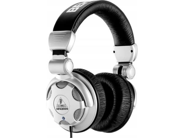 Behringer HPX2000, Koblet med ledninger (ikke trådløs), 20 - 20000 Hz, Musikk, 350 g, Hodetelefoner, Sort, Sølv