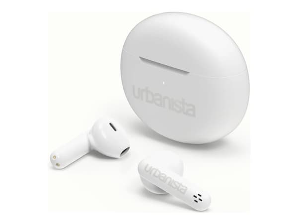 Urbanista Austin - True wireless-hörlurar - öronknopp - Bluetooth - kritvit