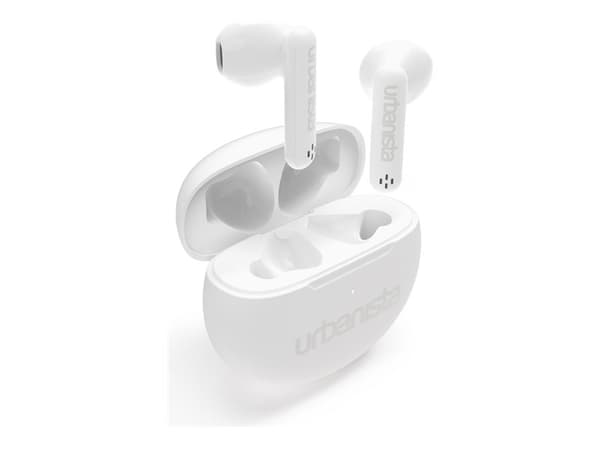 Urbanista Austin - True wireless-hörlurar - öronknopp - Bluetooth - kritvit