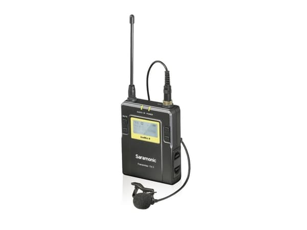 Saramonic UWMIC9TX9, 0,5%, Koblet med ledninger (ikke trådløs), 3.5 mm (1/8"), Sort, Gult, 70 dB, Batteri