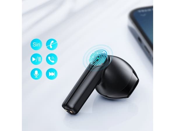 Joyroom Joyroom hörlurar TWS trådlös ENC vattentät IPX4 Bluetooth 5.3 svart (JR-TL11)