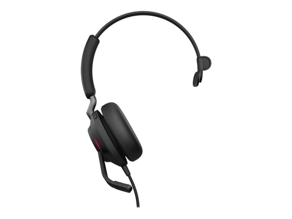 Jabra Evolve2 40 SE MS Mono - Headset - på örat - kabelansluten - USB-C - ljudisolerande - Certifierad för Microsoft-teams