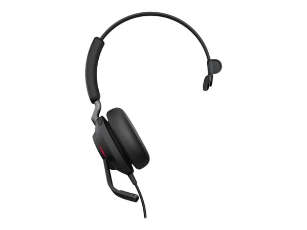 Jabra Evolve2 40 SE MS Mono - Headset - på örat - kabelansluten - USB-C - ljudisolerande - Certifierad för Microsoft-teams