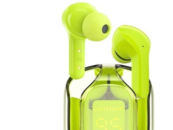 Acefast in-ear trådløse TWS Bluetooth-hodetelefoner grønne (T6 ungdomsgrønne)
