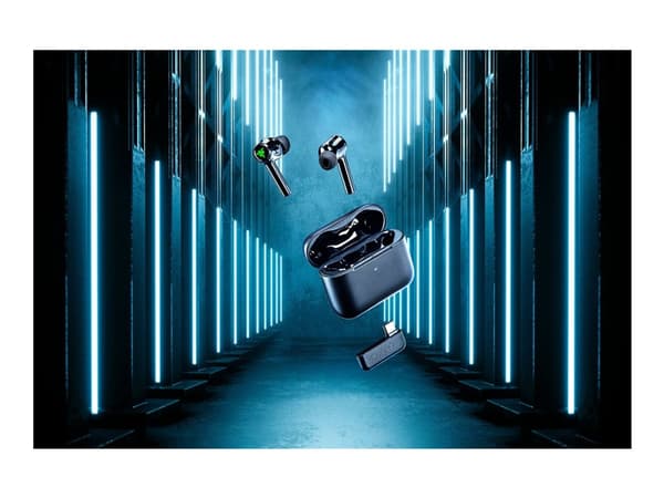 Razer Hammerhead Pro HyperSpeed, True Wireless Stereo (TWS), Pelaaminen, 20 - 20000 Hz, 59 g, Kuulokkeet, Musta