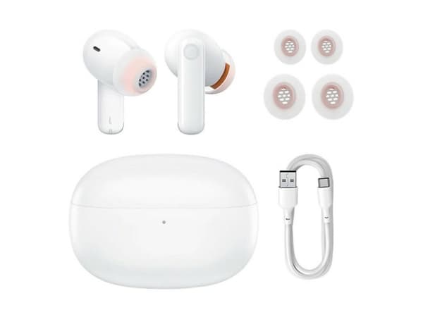 Baseus Bowie MZ10, True Wireless Stereo (TWS), Samtaler/musikk, 20 - 20000 Hz, 41 g, Hodesett, Hvit