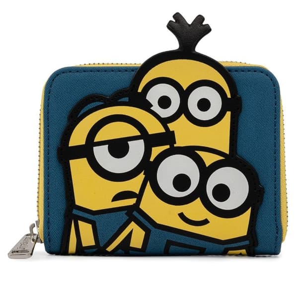 Loungefly Minion Triple Minion Bello Zip Around Wallet