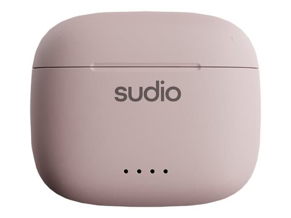 Sudio A1 - True wireless-hodetelefoner med mikrofon - ørepropp - Bluetooth - lydisolerende - søtsaksrosa