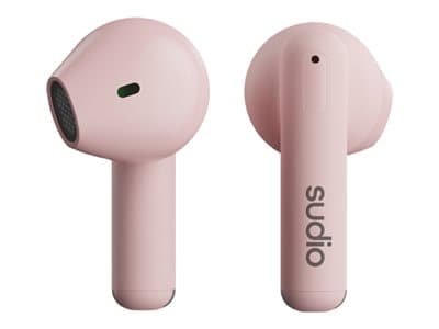 Sudio A1 - True wireless-hodetelefoner med mikrofon - ørepropp - Bluetooth - lydisolerende - søtsaksrosa