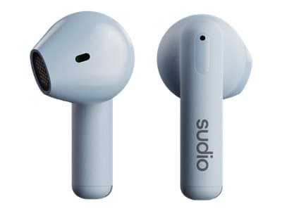 Sudio A1 - True wireless-hörlurar med mikrofon - öronknopp - Bluetooth - ljudisolerande - dimblå