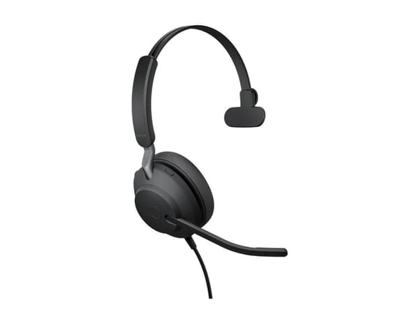 Jabra Evolve2 40 SE UC Mono - Headset - på örat - kabelansluten - USB-A - ljudisolerande - Optimerad för UC