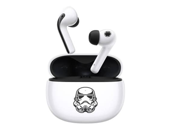 Xiaomi Buds 3 - Star Wars Edition - True wireless-hodetelefoner med mikrofon - i øret - Bluetooth - aktiv støydemping - hvit
