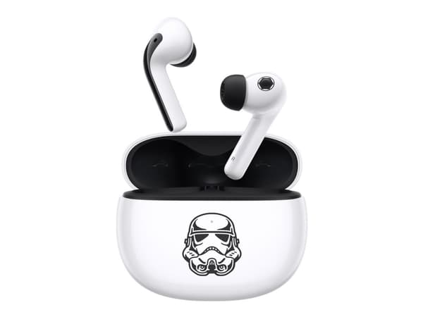 Xiaomi Buds 3 - Star Wars Edition - True wireless-hodetelefoner med mikrofon - i øret - Bluetooth - aktiv støydemping - hvit