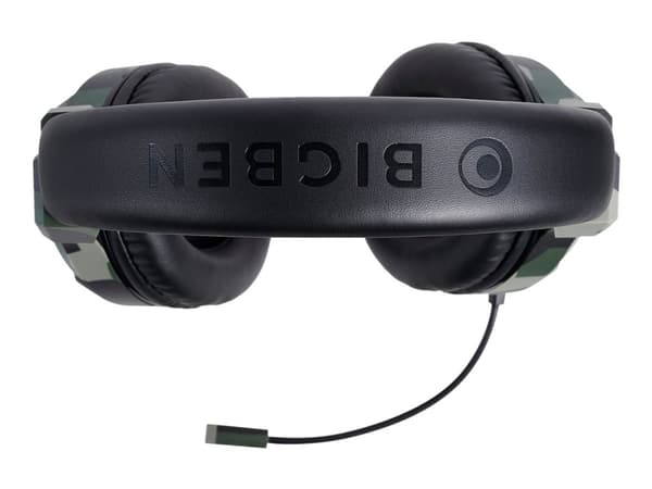 BigBen Interactive - Officiellt licensierad för PS4 - headset - fullstorlek - kabelansluten - 3,5 mm kontakt - grön - för Sony PlayStation 4, Sony Pl