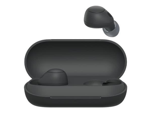 Sony WF-C700N - True wireless-hodetelefoner med mikrofon - i øret - Bluetooth - aktiv støydemping - svart