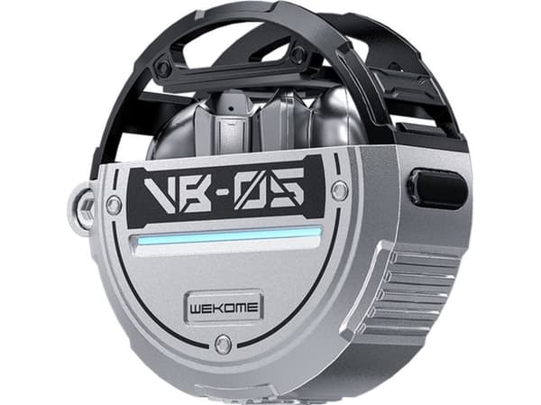 WEKOME VB05 Vanguard Series - V5.3 TWS trådlösa Bluetooth-hörlurar med laddningsfodral (grå)
