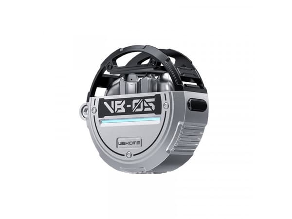 WEKOME VB05 Vanguard Series - V5.3 TWS trådlösa Bluetooth-hörlurar med laddningsfodral (grå)