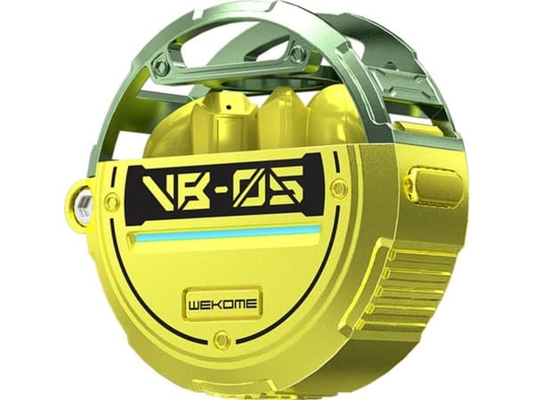 WEKOME VB05 Vanguard Series - Bluetooth V5.3 TWS trådløse hodetelefoner med ladeveske (grønn)
