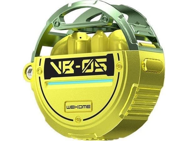 WEKOME VB05 Vanguard Series - Bluetooth V5.3 TWS trådløse hodetelefoner med ladeveske (grønn)