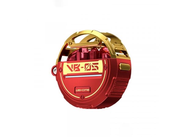 WEKOME VB05 Vanguard Series - Bluetooth V5.3 TWS trådløse hodetelefoner med ladeveske (rød)