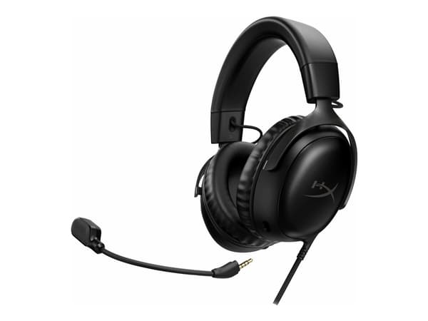 HyperX Cloud III Gaming - Hodesett - full størrelse - kablet - USB, 3,5 mm jakk - svart