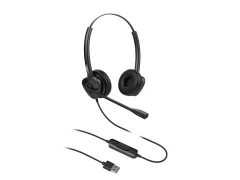 Fanvil HT302-U, Koblet med ledninger (ikke trådløs), Kontor/kundesenter, 20 - 20000 Hz, 95 g, Hodesett, Sort