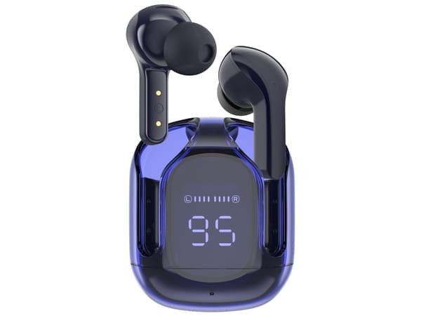 Acefast in-ear trådløse TWS Bluetooth-hodetelefoner blå (T6 safirblå)