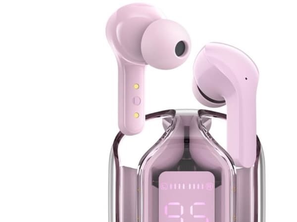 Acefast in-ear trådløse TWS Bluetooth-hodetelefoner rosa (T6 rosa lotus)