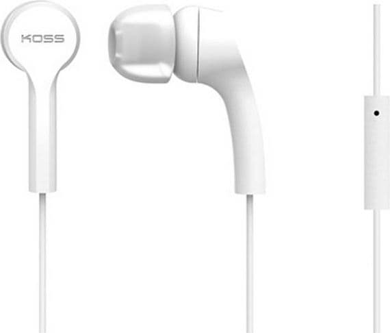 Koss KEB9i, Hörlurar, I öra, Calls/Music, Vit, 1,2 m, 110 dB