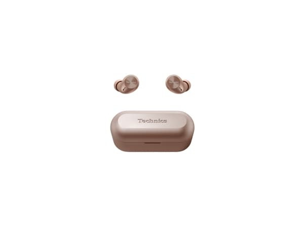 Technics EAH-AZ40M2 - True wireless-hörlurar med mikrofon - inuti örat - Bluetooth - aktiv brusradering - guldrosa