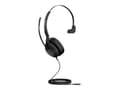 Miniatyrbild 3 av 5: Jabra Evolve2 50 MS Mono - Headset - på örat - kabelansluten - aktiv brusradering - USB-C - svart - Zoomcertifierad, Certifierad för Microsoft-teams,