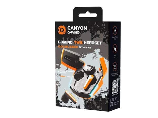 Canyon GTWS-2, Trådlös, 20 - 20000 hz, Spela, 46 g, Headset, Orange