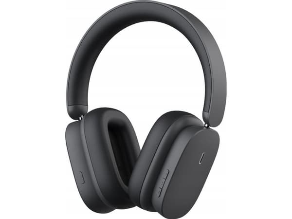 Trådløse hodetelefoner Baseus Bowie H1 Bluetooth 5.2, ANC (grå)