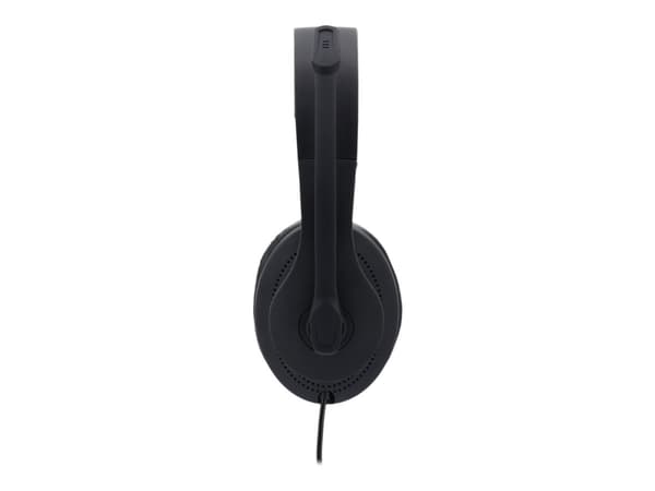 Hama PC Office Headset "HS-P200" - Headset - fullstorlek - kabelansluten - 3,5 mm kontakt - svart