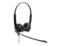 Pikkukuva 1 / 3: Jabra BIZ 1100 USB Duo - Kuulokkeet - på øret - kabling - USB - sort - akademisk - Zoom Certified, Certified for Microsoft Teams (pakke med 10)
