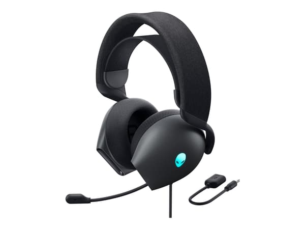 Alienware Gaming Headset AW520H - Hodesett - full størrelse - kablet - USB, 3,5 mm jakk - Dark Side of the Moon