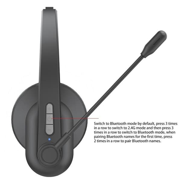 OY631 Bluetooth 5.3 Headset Kundtjänst Hörlurar med mikrofon trådlöst headset