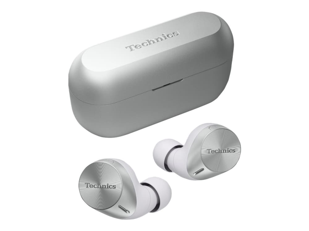 Technics AZ60M2 – True wireless-hörlurar med mikrofon – inuti örat – Bluetooth – aktiv brusradering – silver Technics AZ60M2 – True wireless-hörlurar med mikrofon – inuti örat – Bluetooth – aktiv brusradering – silver