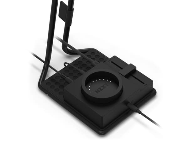 NZXT Switchmix - Stativ/ headset/högtalaromkopplare för headset - PC-spel med mixer - svart