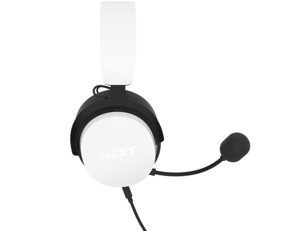 NZXT Relay - Hodesett - full størrelse - loddrett - kablet - USB, 3,5 mm jakk - 3,5 mm-jakk - hvit